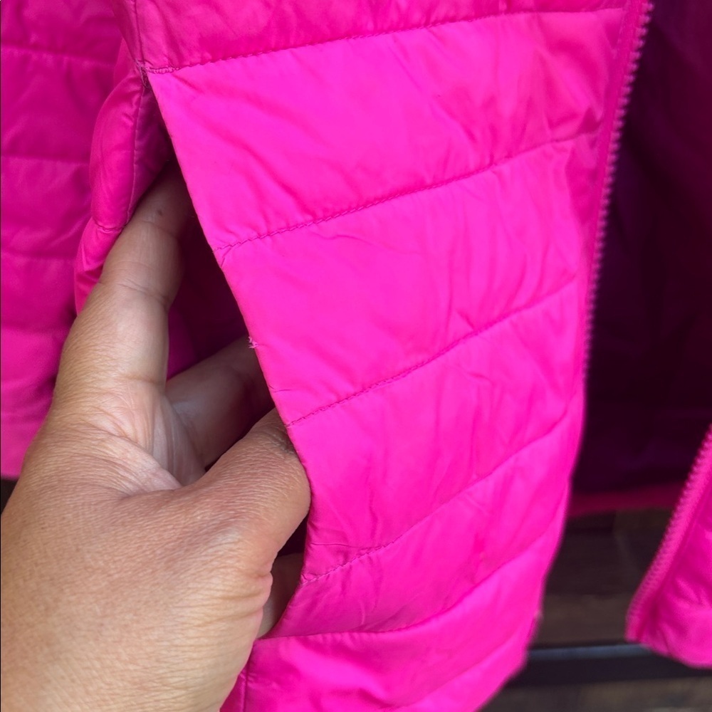 Lands' End Fuchsia Quilted Jacket - Picture 6 of 8